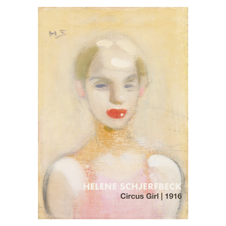 Kunstplakat med Helene Scherfbecks "Circus girl""