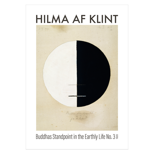 kunstplakat med Hilma af Klint's "Buddhas Standpoint no. 3"