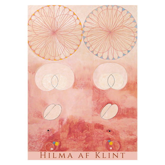 Kunstplakat med Hilma af Klints kunstværk "The Ten Largest No. 9"