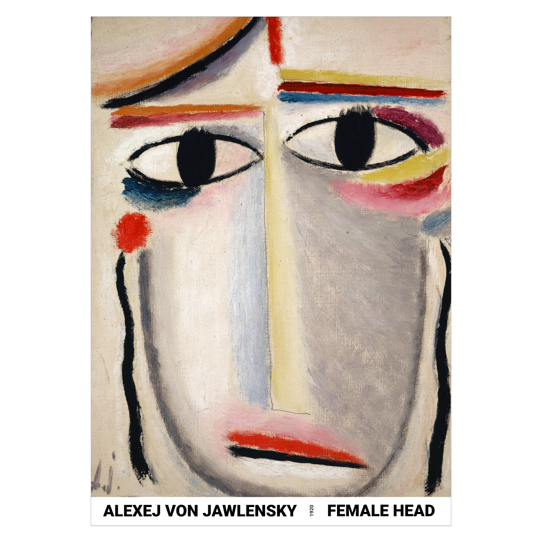 Kunstplakat med Alexej von Jawlensky "Female Head"