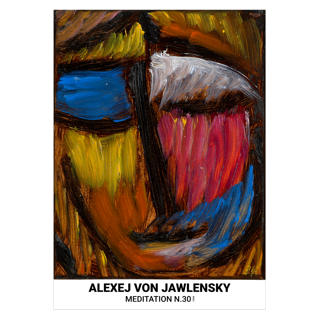 Kunstplakate med Alexej von Jawlensky "Meditation N.30"