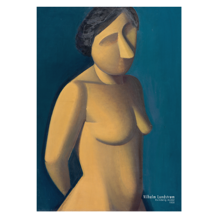 Kunstplakat med Vilhelm Lundstrøms "Kvindelig Model" fra 1930