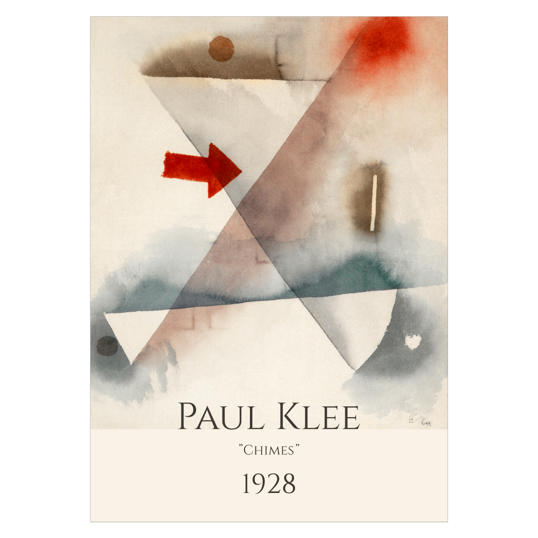 Kunstplakat med Paul Klee's "Chimes"