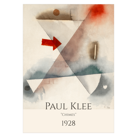 Kunstplakat med Paul Klee's "Chimes"