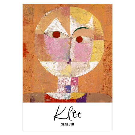 kunstplakat med "Senecio" af Paul Klee