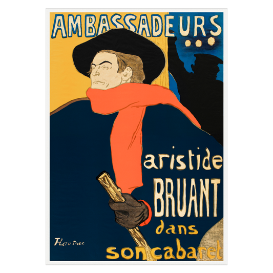 Kunstplakat med Toulouse Lautrec "Ambassadeurs"