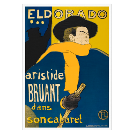 Kunstplakat med Toulouse Lautrec "Eldorado"