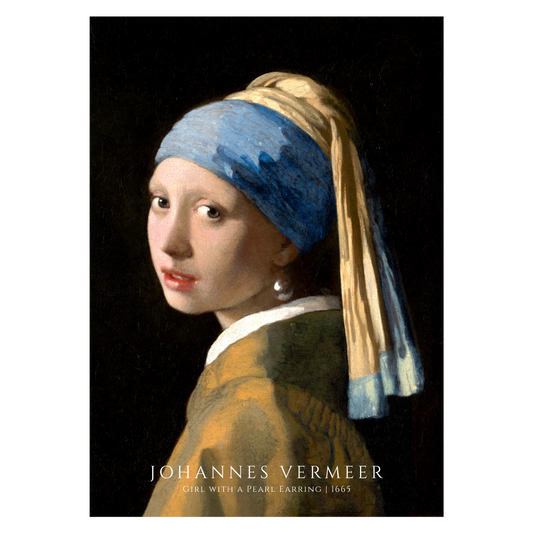 Kunstplakat med Johannes Vermeer "Girl with a pearl earring"