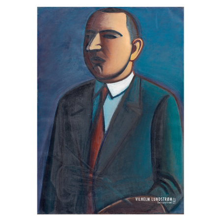 Kunstplakat med Vilhelm Lundstrøm "selvportræt 1927"