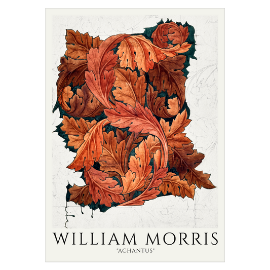 Kunstplakat med William Morris' "Archantus"