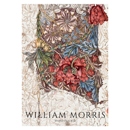 Kunstplakat med William Morris´ "Honeysuckle"