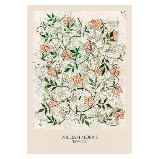 Kunstplakat med William Morris' "Jasmine"