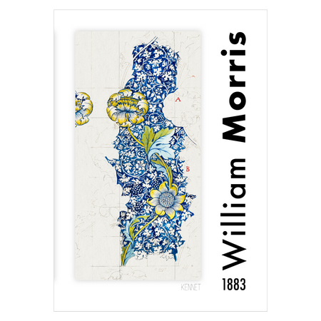 Kunstplakat med William Morris "Kennet"