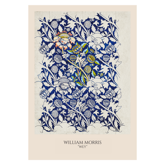 Kunstplakat med William Morris' "Wey"
