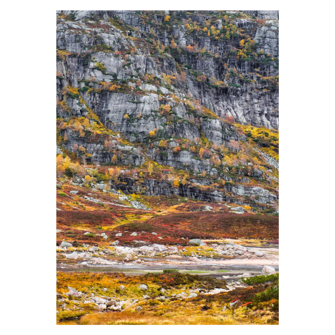 abstrakt fotokunst plakat med norsk natur