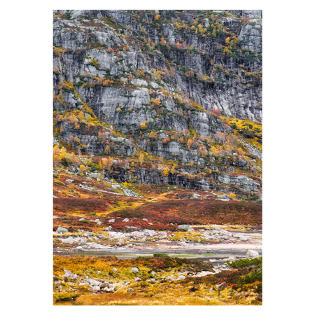 abstrakt fotokunst plakat med norsk natur