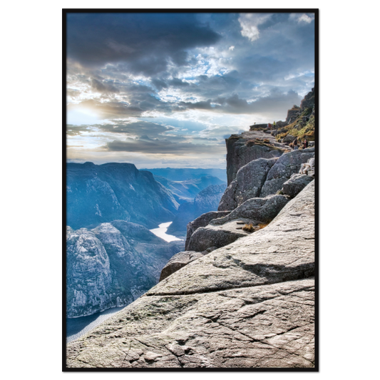 natur plakat med motiv fra Norge a pulpit rock