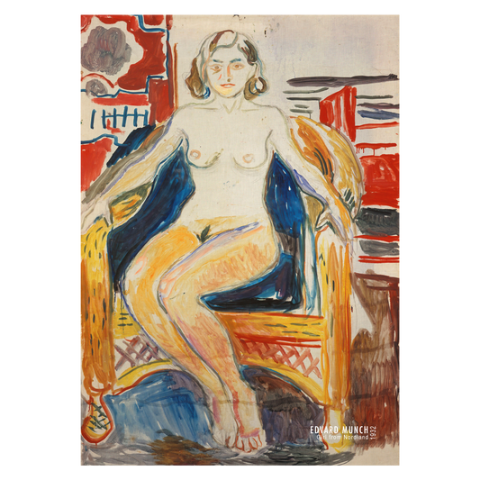 Kunstplakat med  "Girl from Nordland" af Edvard Munch