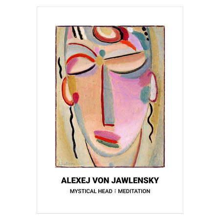 Kunstplakat med Alexej von Jawlensky "Mystical Head Meditation"