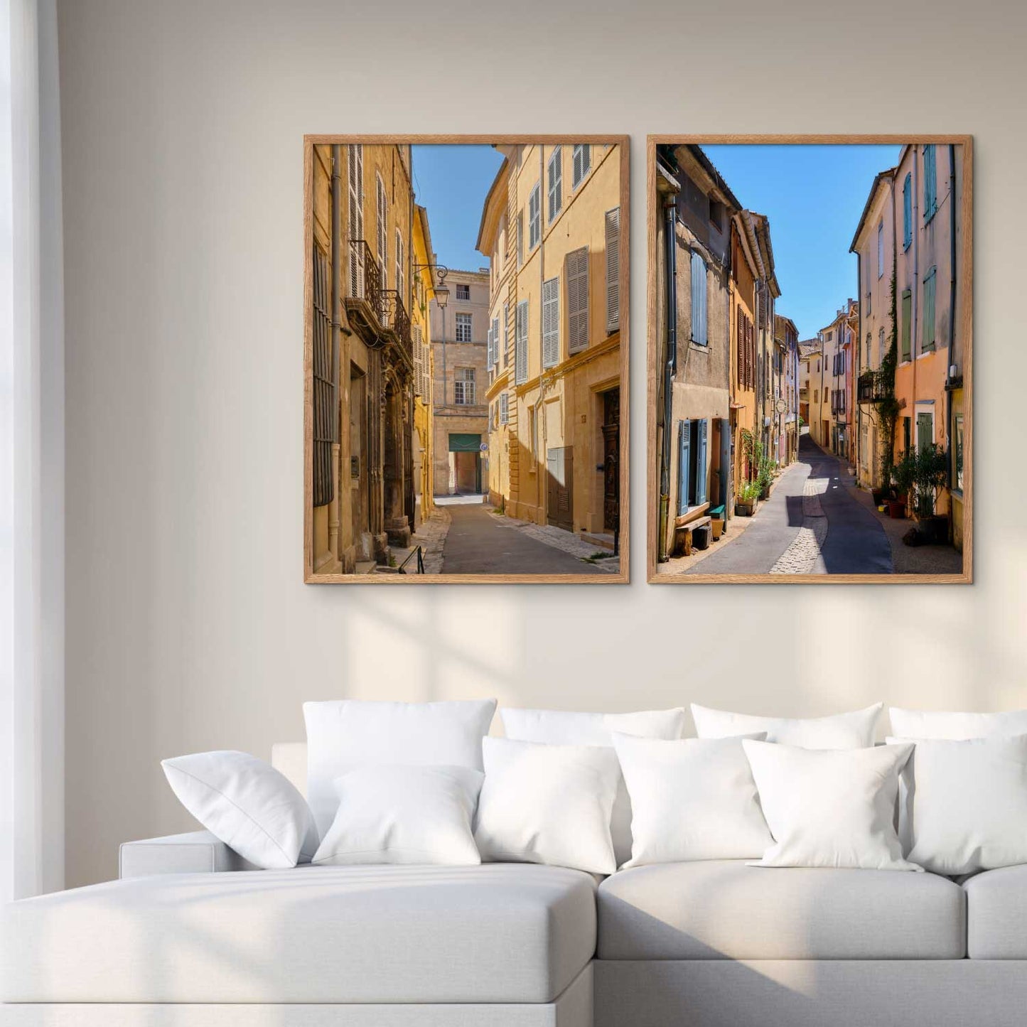 2 plakater med Provence bymotiver