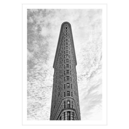 new york plakat med flatiron bygningen