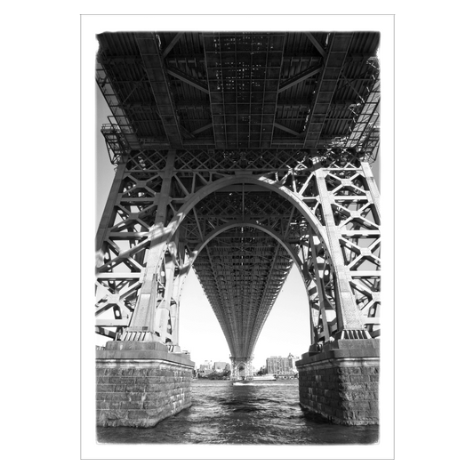 new york plakat med williamsburg bridge