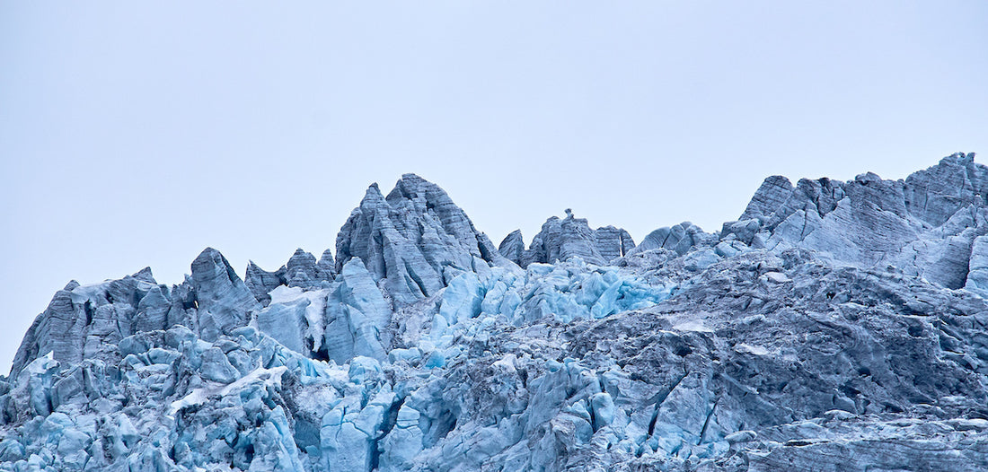 is på toppen af den norske folgefonna gletscher