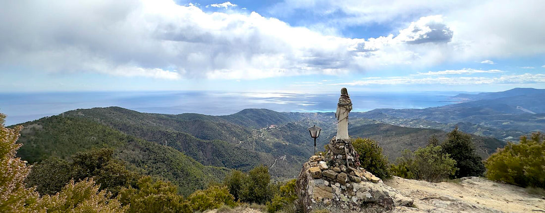 View over ligurien fra Monte Caggio