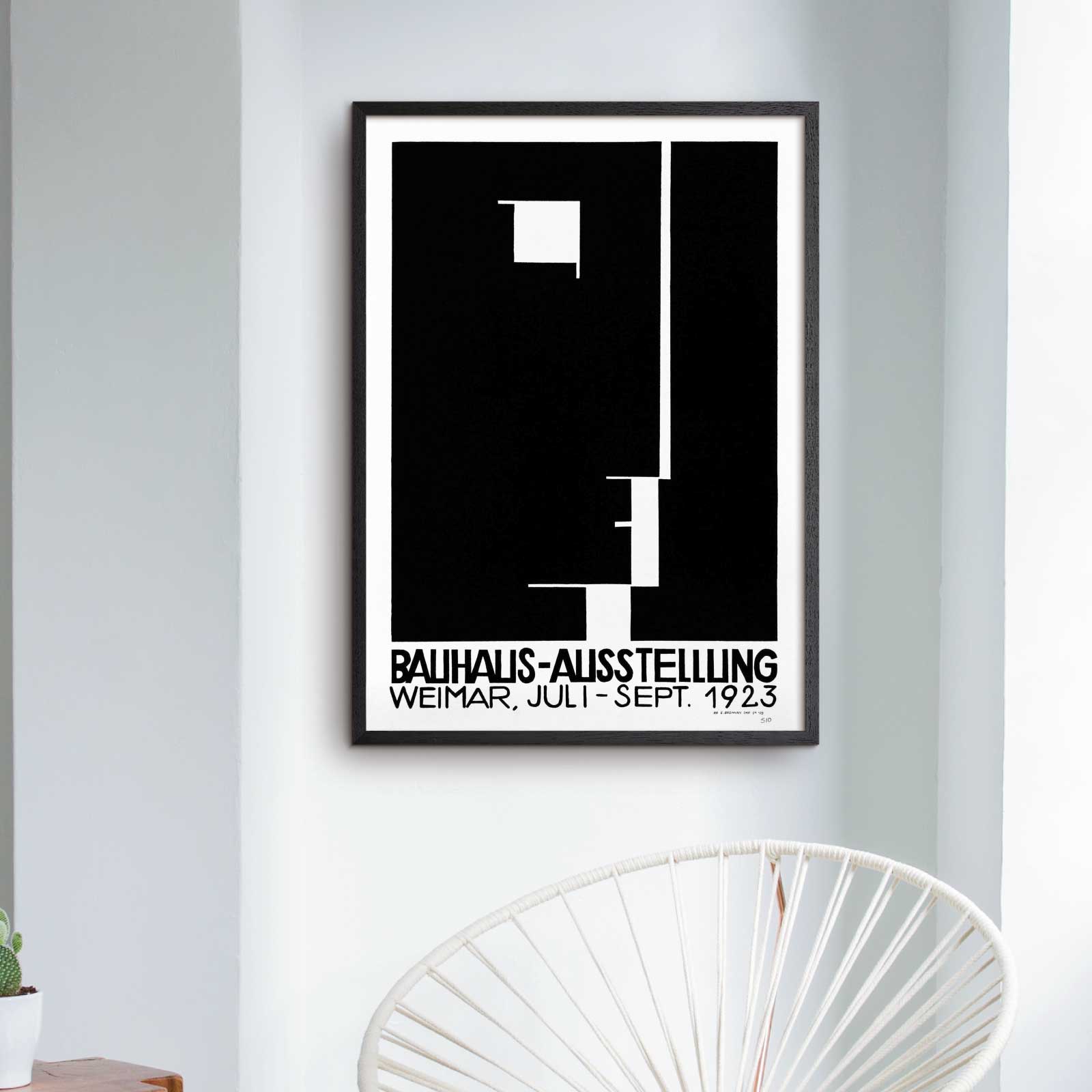 Bauhaus poster weimar exhibition by Paul Bayer 