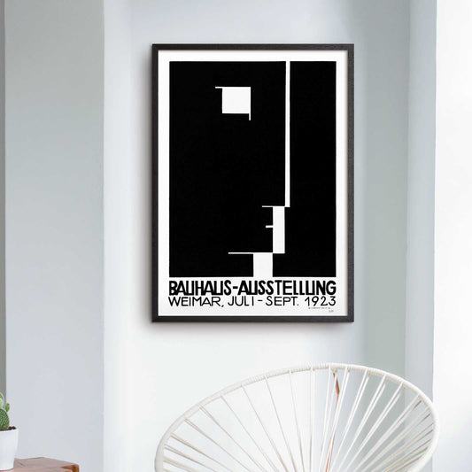 Bauhaus poster weimar exhibition by Paul Bayer 