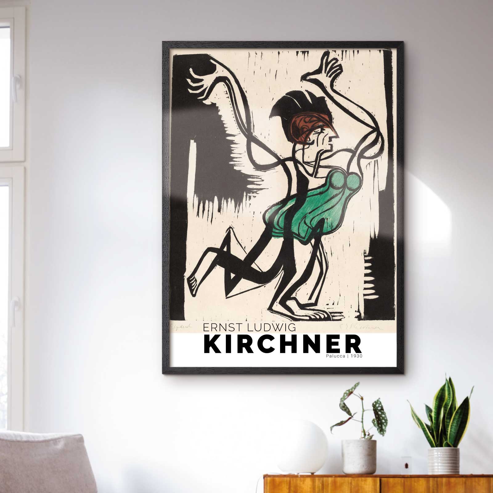 Art poster featuring. Ernst Kirchner "Palucca"