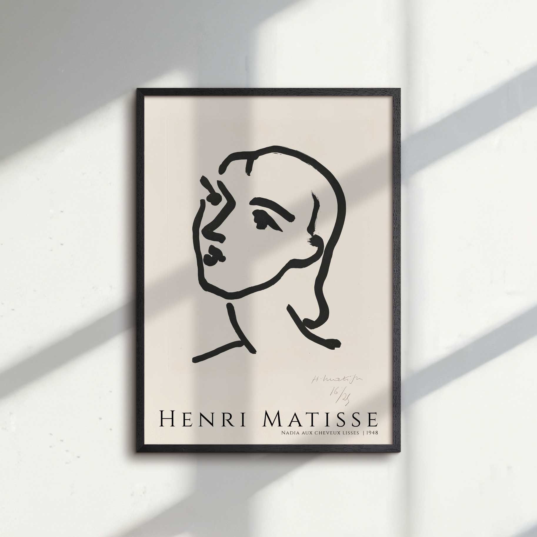 Art poster Henri Matisse "Nadia aux Cheveux" by Henri Matisse