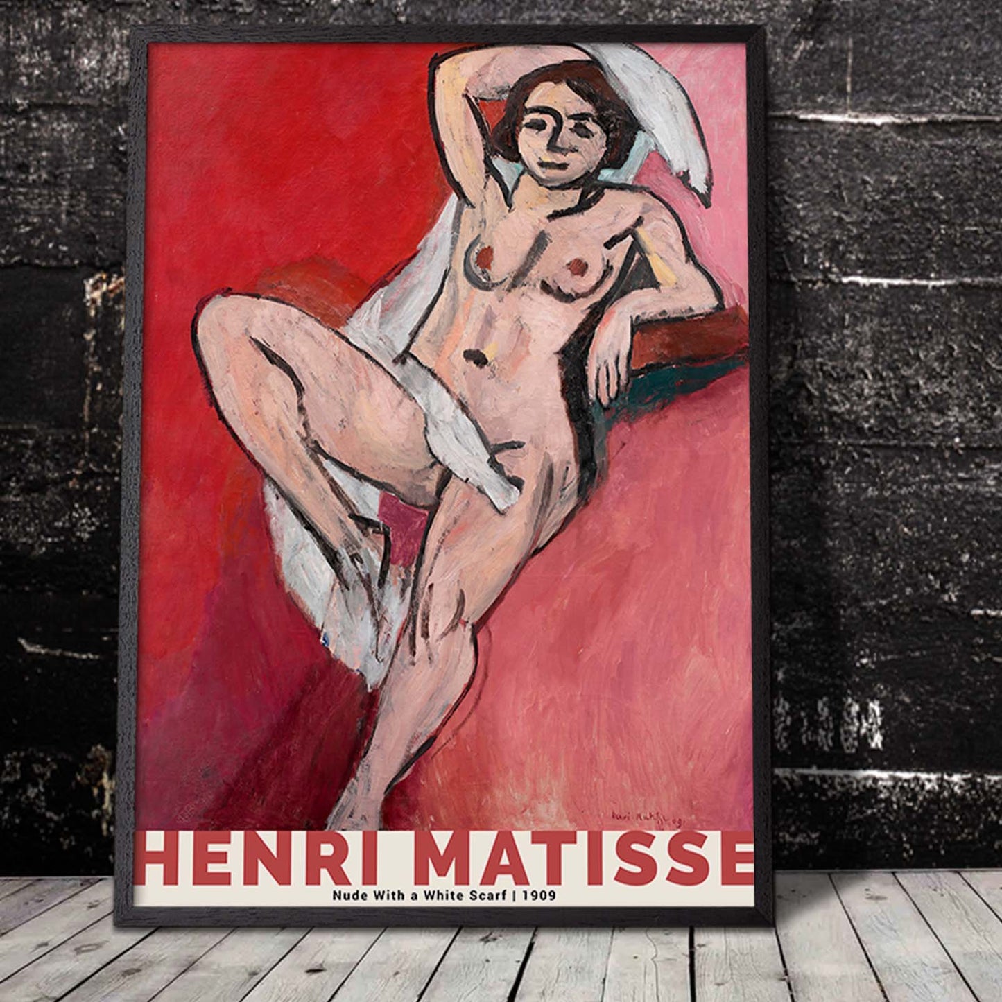 Art poster Henri Matisse "Nude With a Scarf" by Henri Matisse