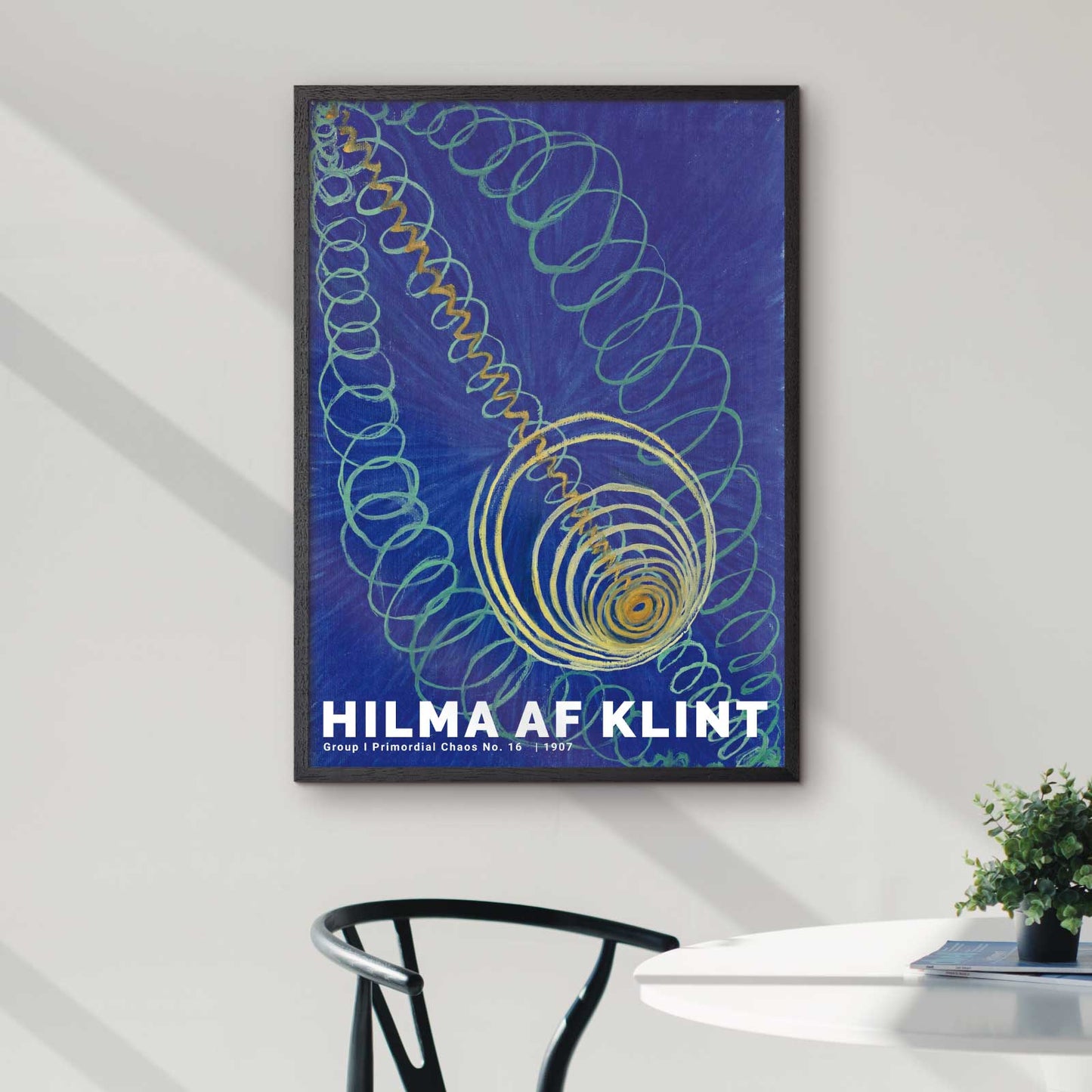 Art poster feat. Hilma af Klint "Primordial Chaos No. 16"