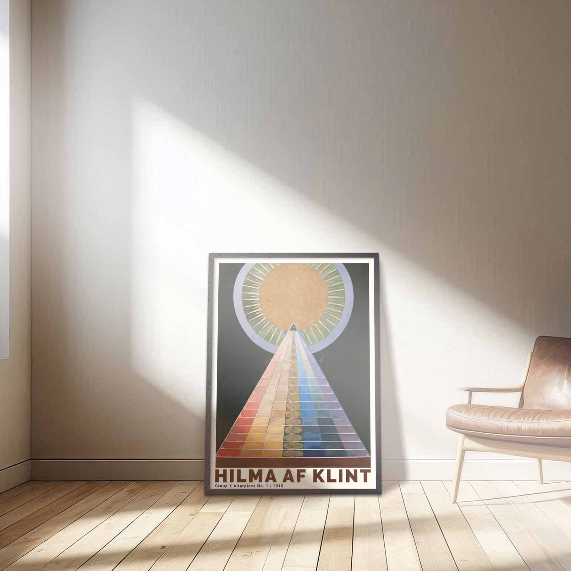 Art poster feat. "Altarpiece Number One" by Hilma af Klint