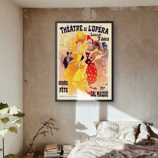 Art poster Jules Chéret "Bals De L’opéra"