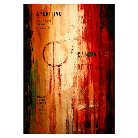Aperitivo - Grafisk kunstprint inspireret af Italiens varme