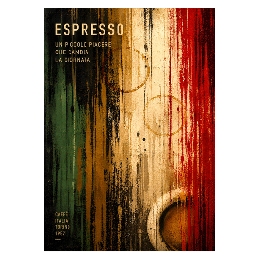 Espresso - Grafisk kunsttryk i abstrakt design