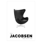 Grafisk plakat med Arne Jacobsens lænestol "Ægget"