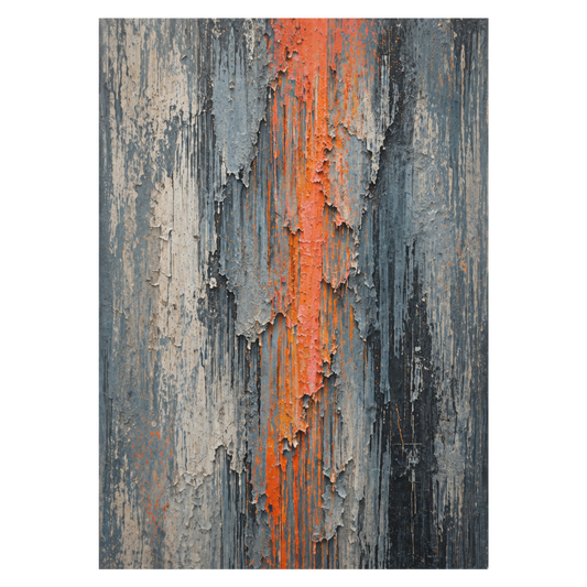 Grafisk plakat med nedbrudt industriel overflade