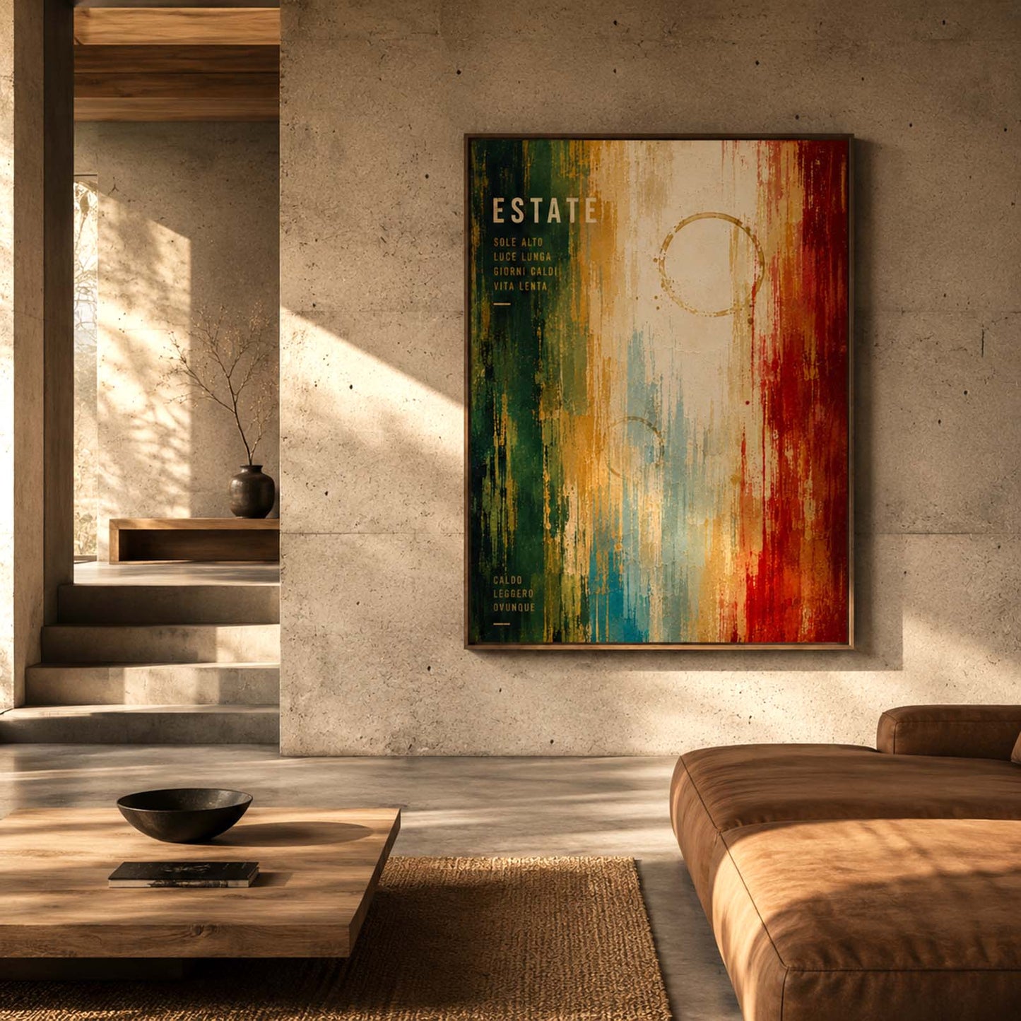 Estate - Graphical art print in frame