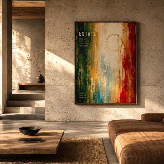 Estate - Graphical art print in frame
