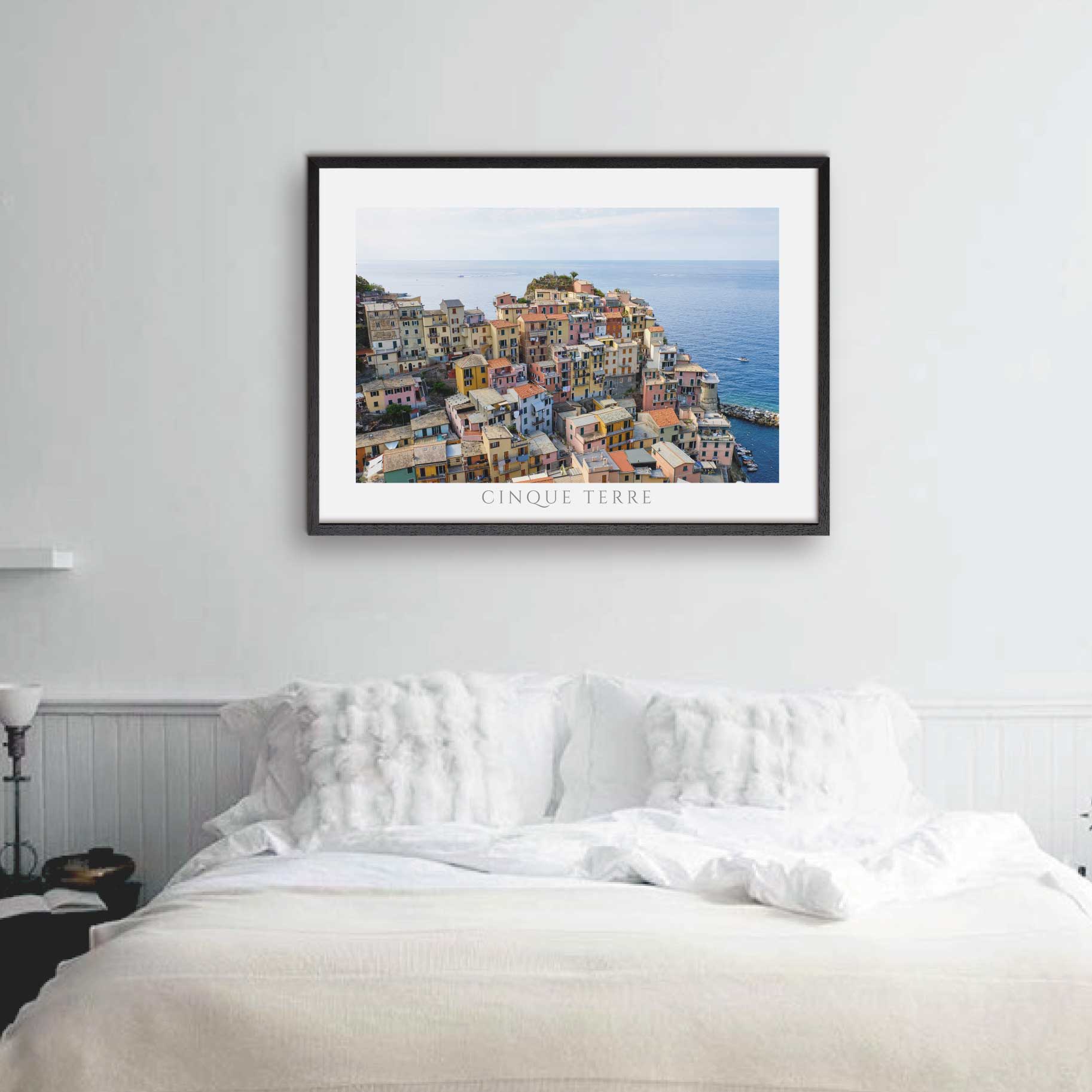 Italien plakat med Huse i Manarola i Cinque Terre