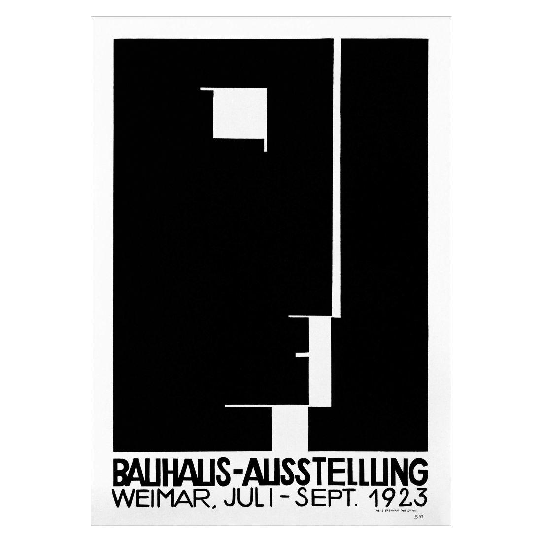 Bauhaus plakat weimar udstilling af Paul Bayer 