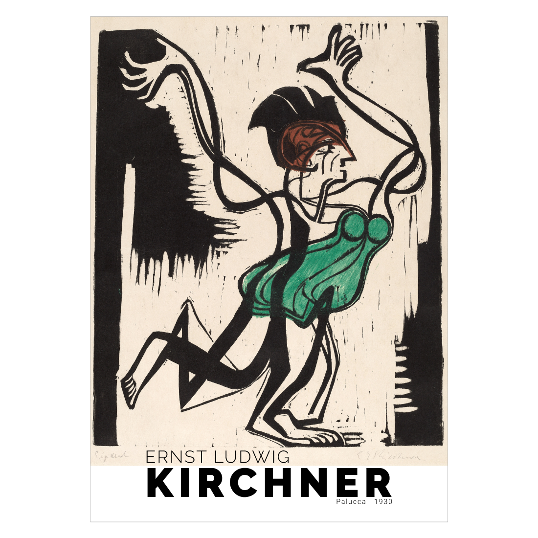 Kunstplakat med. Ernst Kirchner "Palucca"