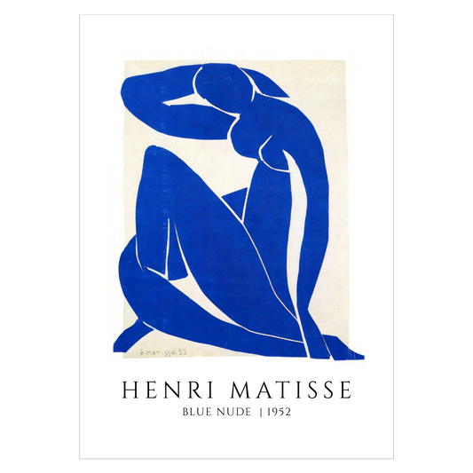 Kunstplakat med "Blue Nude" af Henri Matisse