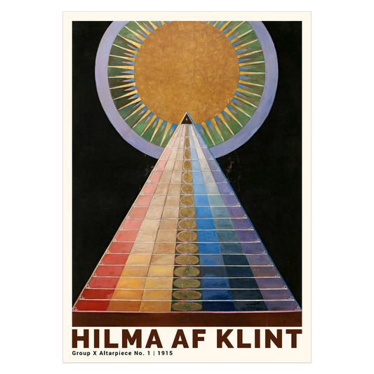 Kunstplakat med "Altarpiece Number One" af Hilma af Klint