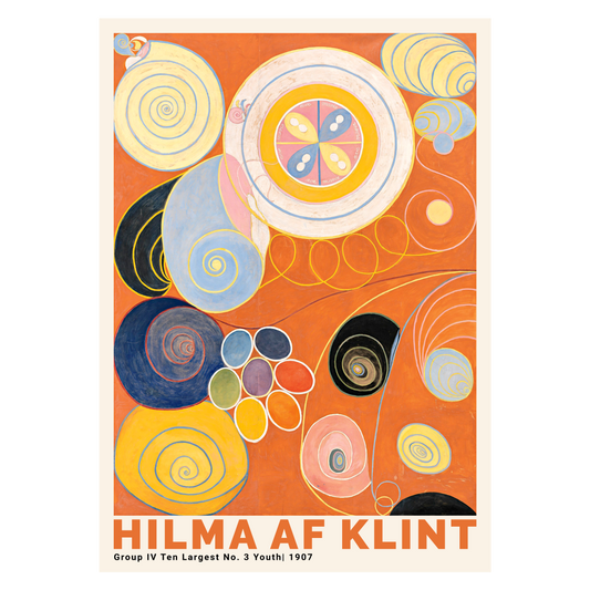 Kunstplakat med Hilma af Klint "No. 3 Youth"