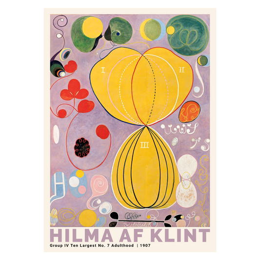 Kunstplakat med Hilma af Klint "No. 7 Adulthood"