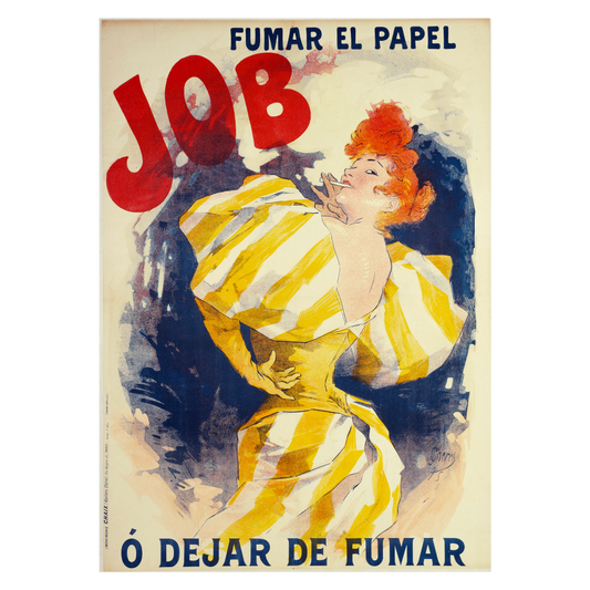 Kunstplakat Jules Chéret "Fumar El Papel Job O Dejar De Fumar"